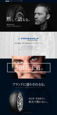 Triangle Tyre LP design (Cars, Motorcycles, Bicycles / Black-colored / Simple) PC version