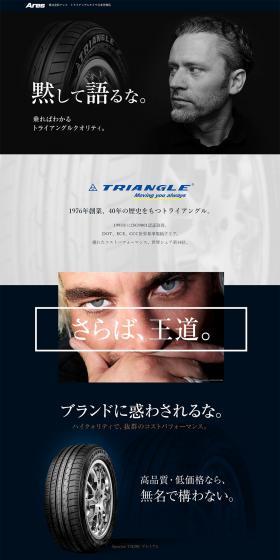 Triangle Tyre LP design (Cars, Motorcycles, Bicycles / Black-colored / Simple) PC version
