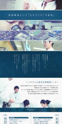 Terumo Corporation Job Openings LP design (recruitment / Shades of blue) PC version