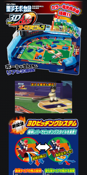 野球盤3Dエース　オーロラビジョンのLPデザイン（玩具・ホビー・フィギュア／カラフル系／にぎやか系）PC版