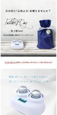 中山式快癒器のLPデザイン（家電・パソコン・通信機器／グレー系／シンプル系）スマホ版