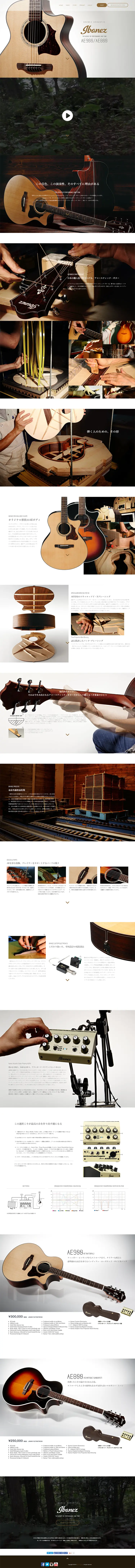ibanez AEのLPデザイン（家電・パソコン・通信機器／ブラウン系／かっこいい系）PC版
