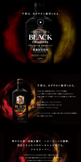 Black Nikka Crossover LP design (Beverages and Alcohol / Black-colored / Cool style) PC version