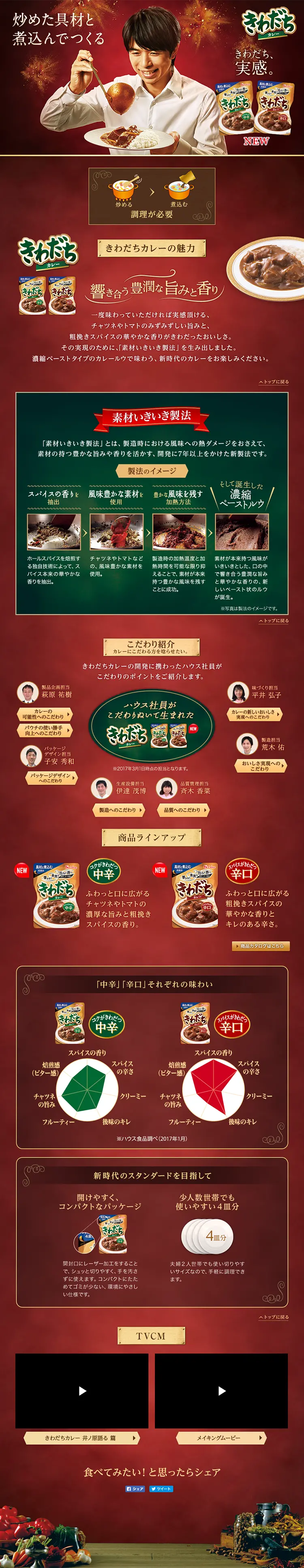 きわだちのLPデザイン（食品／グリーン系／清潔系）PC版