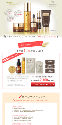 Firm and Bouncy Upward-Lifting Skin Kit LP design (Beauty, Skincare, Fragrance / Brown tones / Trust and Safety) PC version