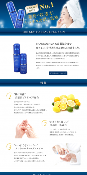 TRANSDERMA C LP design (Beauty, Skincare, Fragrance / Shades of blue / Trust and Safety) PC version