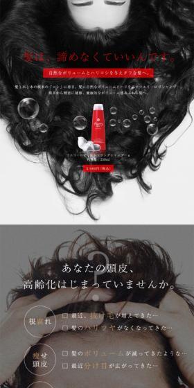 Ferry Cleansing Shampoo LP design (Skincare, Bodycare, Haircare / Black-colored / Refined style) PC version