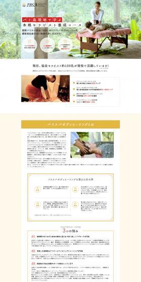 Therapist Training Course LP design (Seminars and Certifications / Orange tones) PC version