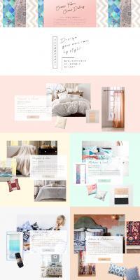 Special Feature: Life-Changing Fabrics LP design (Bedding, Carpets, and Furniture Storage / Pink shades / Cute style) PC version