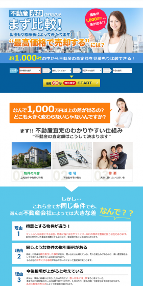 Property Sale LP design (Housing and Real Estate / Shades of blue / Trust and Safety) PC version