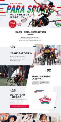 Parasports Feature LP design (Services, Insurance, and Finance / White-based / Simple) PC version