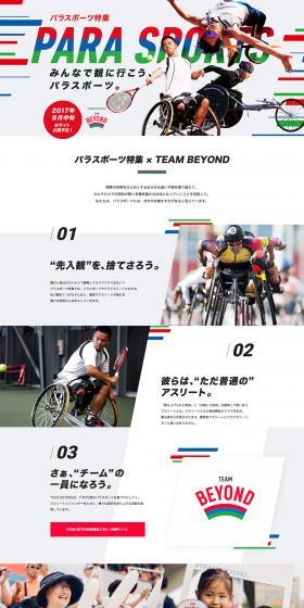 Parasports Feature LP design (Services, Insurance, and Finance / White-based / Simple) PC version