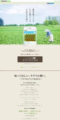 RaguriのLPデザイン（サービス・保険・金融／ベージュ系／ナチュラル系）PC版