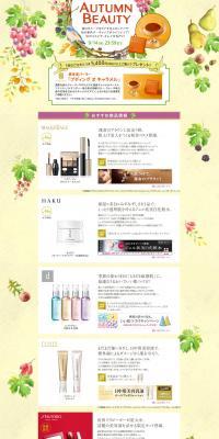 AUTUMN BEAUTY - Online Shop LP design (Internet service / yellow / Arts) PC version