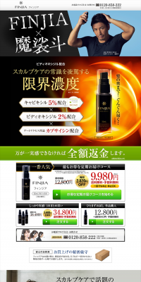 FINJIA LP design (Beauty, Skincare, Fragrance / Green tones / Trust and Safety) PC version