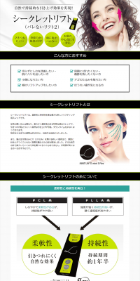Secret Lift LP design (Services, Insurance, and Finance / Green tones / Simple) PC version