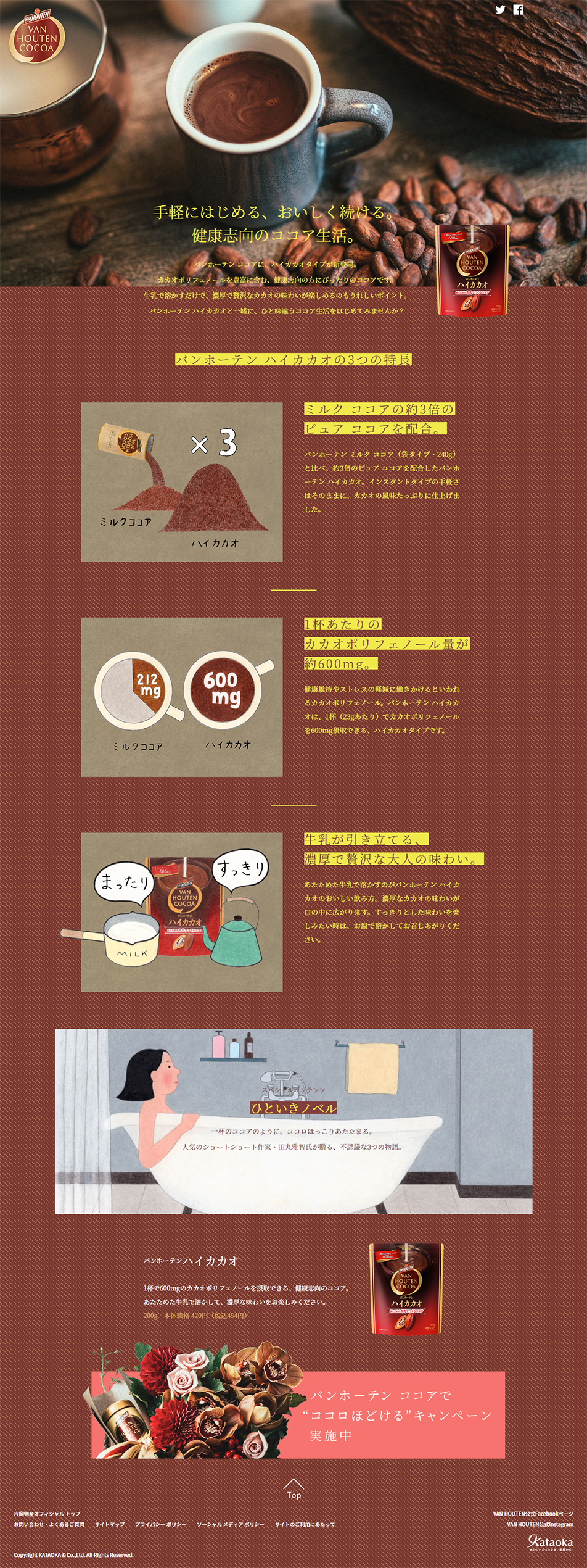 Van Houten "High Cocoa" LP design (Beverages and Alcohol / Brown tones / Cute style) PC version