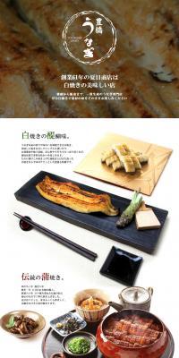 Toyohashi Unagi Kabayaki LP design (food / White-based / Simple) PC version