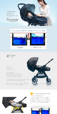 プレミージュのLPデザイン（キッズ・ベビー・玩具／ブルー系／キレイ系）PC版