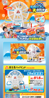Tenku Party Sushi Dai Kanransha LP design (Kids, Baby, Toys / Orange tones / Lively type) PC version