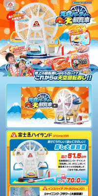 天空パーティー寿し大観覧車のLPデザイン（玩具・ホビー・フィギュア／オレンジ系／にぎやか系）PC版