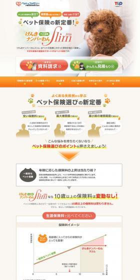 Genki Number One Slim LP design (Services, Insurance, and Finance / Orange tones / Simple) PC version