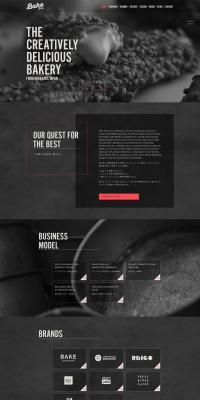 Bake LP design (Sweets and Snacks / Black-colored / Simple) PC version