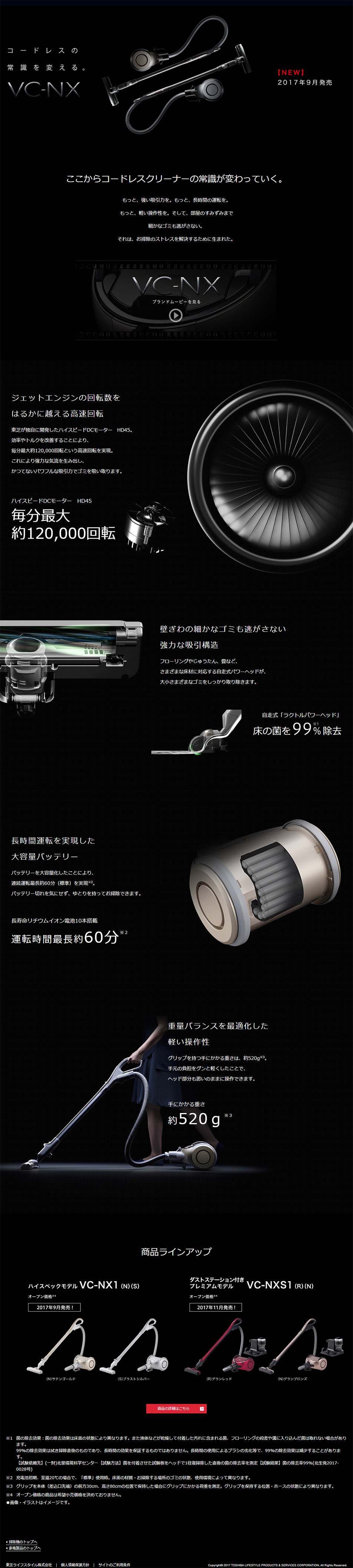 Vacuum cleaner VC-NX Special Content LP design (pc / Black-colored / Cool style) PC version