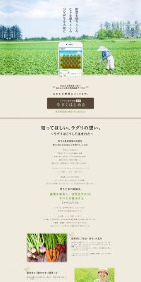 Raguri LP design (Internet service / Green tones / Simple) PC version