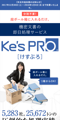 Ke's PROのLPデザイン（サービス・保険・金融／ブルー系／キレイ系）スマホ版