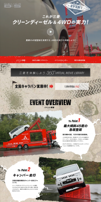 Experience the power of 4WD that achieves an astonishing 45-degree hill-climbing capability! LP design (Services, Insurance, and Finance / Black-colored / Cool style) PC version