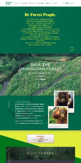 SAVE THE ORANGUTAN FOREST LP design (Businesses, companies, stores / Green tones / Arts) PC version