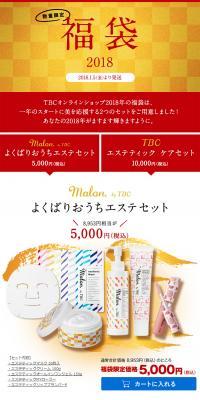2018 Lucky Bag LP design (Beauty, Skincare, Fragrance / Gold tones / Japanese style) PC version