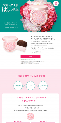 Bright Up Powder LP design (Beauty, Skincare, Fragrance / Green tones / Simple) PC version