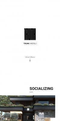 TRUNK(HOTEL)のLPデザイン（企業・会社・お店／ホワイト系／シンプル系）スマホ版