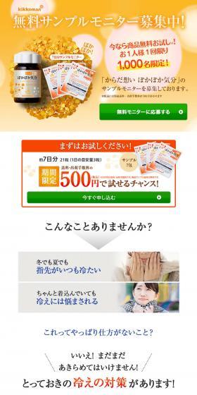 Warm and Cozy Feeling LP design (Health and Beauty Foods and Supplements / Orange tones / Health and Wellness) PC version