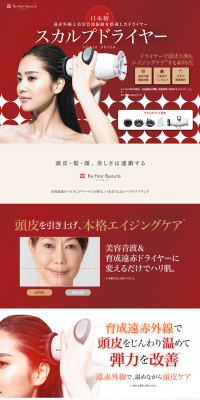 Scalp Dryer LP design (Beauty and Health Equipment / Red tones / Refined style) PC version