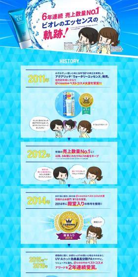 Biore UV LP design (Beauty, Skincare, Fragrance / Shades of blue / Manga) PC version
