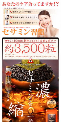 Sesamin Capsule LP design (Health and Beauty Foods and Supplements / Orange tones / Health and Wellness) PC version