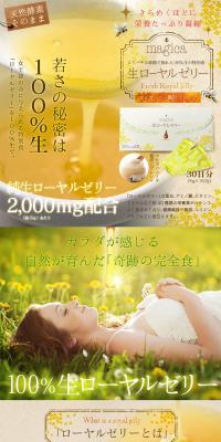 Fresh Royal Jelly LP design (food / yellow / Cute style) PC version