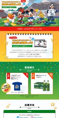 みんなのサポーター宣言キャンペーンのLPデザイン（サービス・保険・金融／グリーン系／かわいい系）PC版