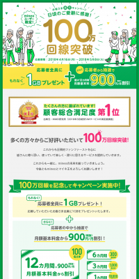 1 Million Lines Achieved LP design (Services, Insurance, and Finance / yellow / Simple) PC version