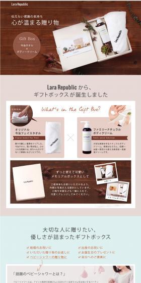 Gift Box LP design (goods / Brown tones / Organic) PC version