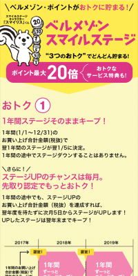 ベルメゾンスマイルステージのLPデザイン（サービス・保険・金融／イエロー系／かわいい系）スマホ版