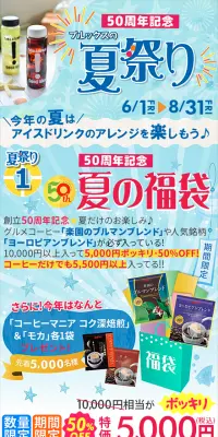 ブルックスの夏祭りのLPデザイン（インターネットサービス／ブルー系／にぎやか系）スマホ版