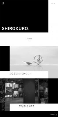 SHIROKURO Co., Ltd. LP design (Design, Apps, Systems / Black-colored / Cool style) PC version