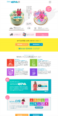 NOVA Usagi Cake Giveaway Campaign LP design (Services, Insurance, and Finance / Multi-color type / Simple) PC version