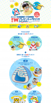 Summer Accomplishment Support Campaign LP design (Services, Insurance, and Finance / yellow / Lively type) PC version