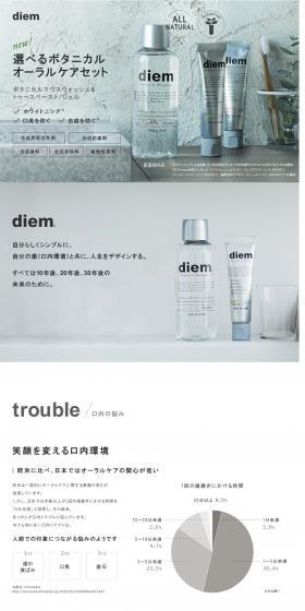 Selectable Botanical Oral Care A Set LP design (goods / Shades of grey / Simple) PC version