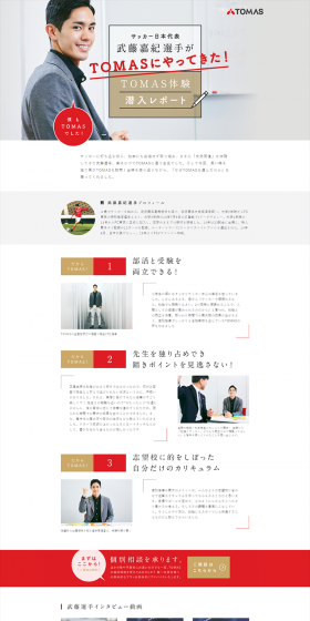 TOMAS Experience Immersion Report LP design (Learning Materials / Red tones / Arts) PC version